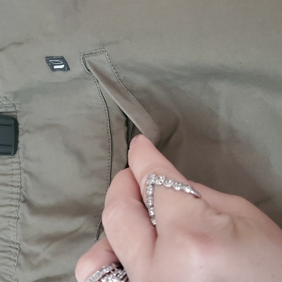 LinkSoul Tempus Fugit Green Cotton Mens Shorts Size XXL Tie Waist Chino - Picture 5 of 11